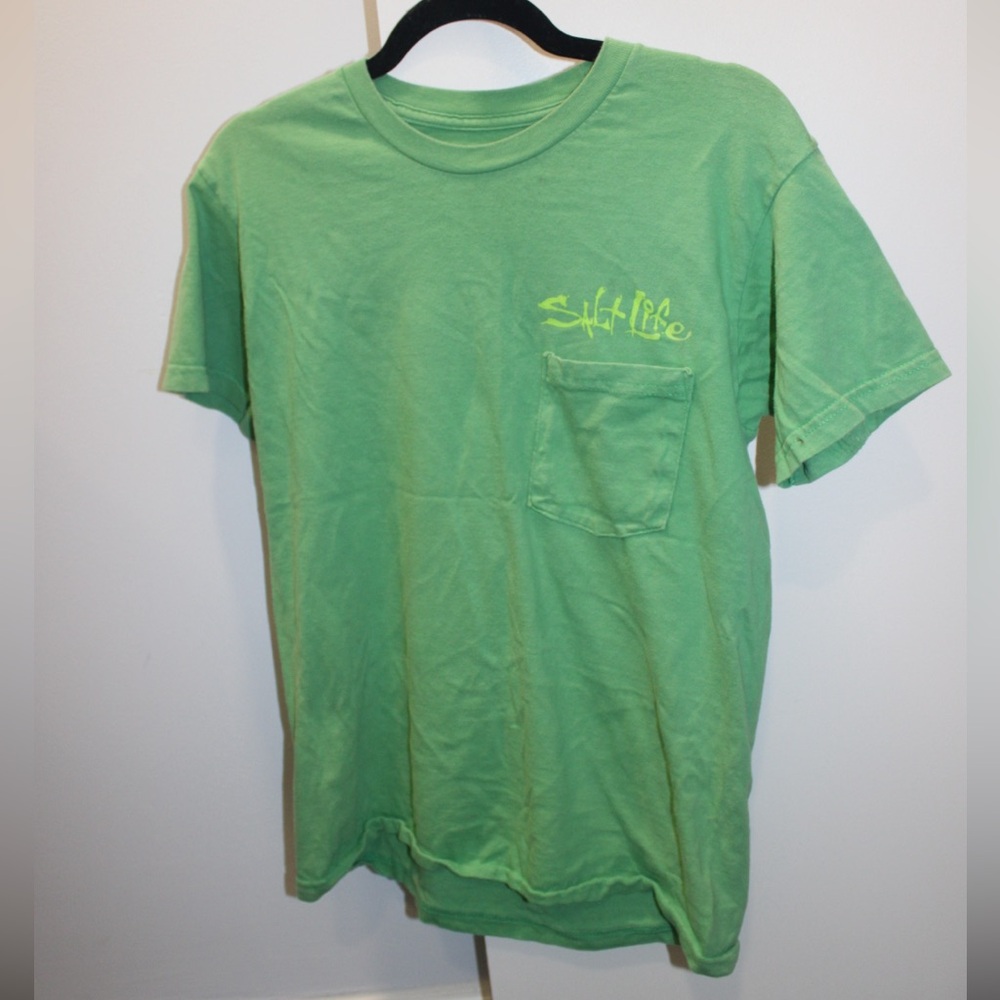 Salt Life Men’s Green T-Shirt | Size Small | Casual Tee
